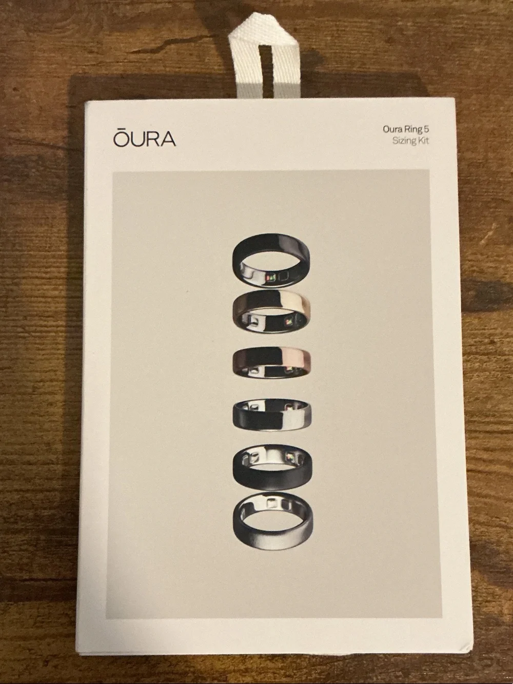 Oura Ring 5 Sizing Kit - White Packaging